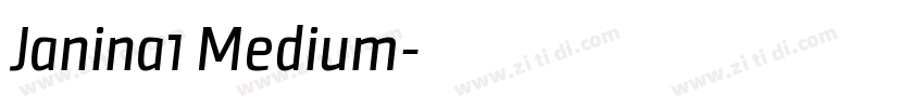 Janina1 Medium字体转换